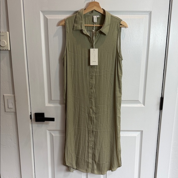 Joie Dresses & Skirts - Joie Olive Green Sleeveless Dress
